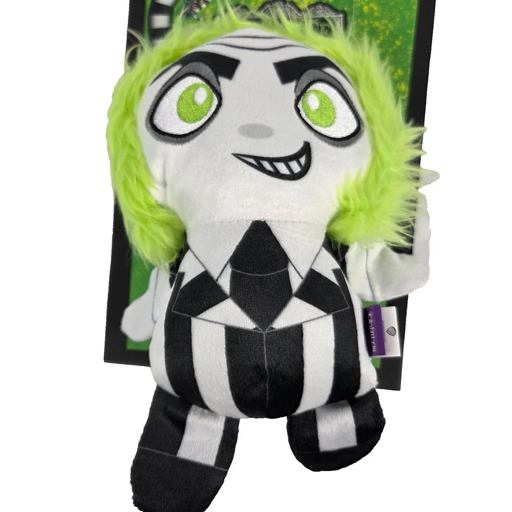 Beetlejuice Dog Toy 11 Inch Plush Squeaky Tug Toss Halloween Warner Bros New